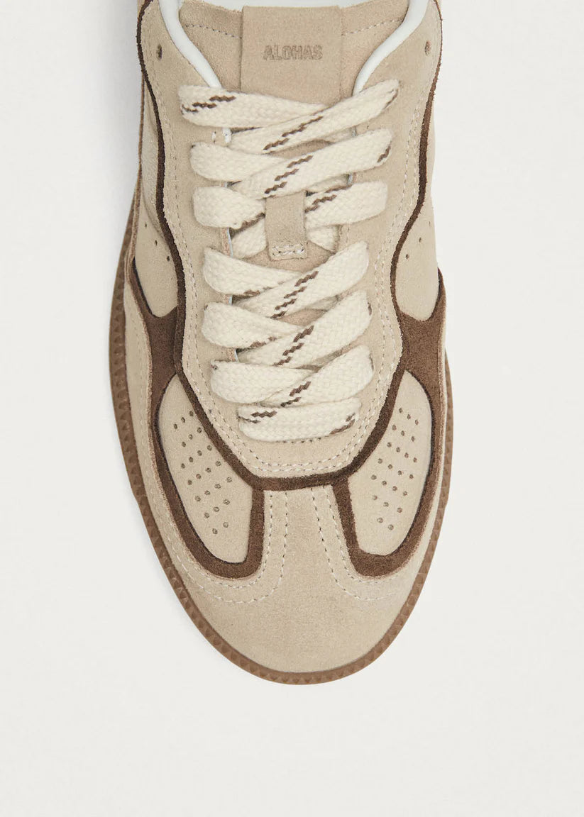 ALOHAS - WOMEN'S MULE CREAM LEATHER SNEAKERS