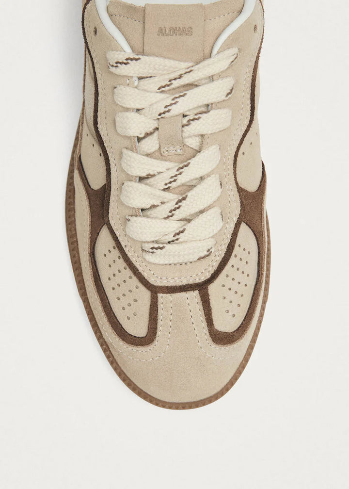 ALOHAS - WOMEN'S MULE CREAM LEATHER SNEAKERS