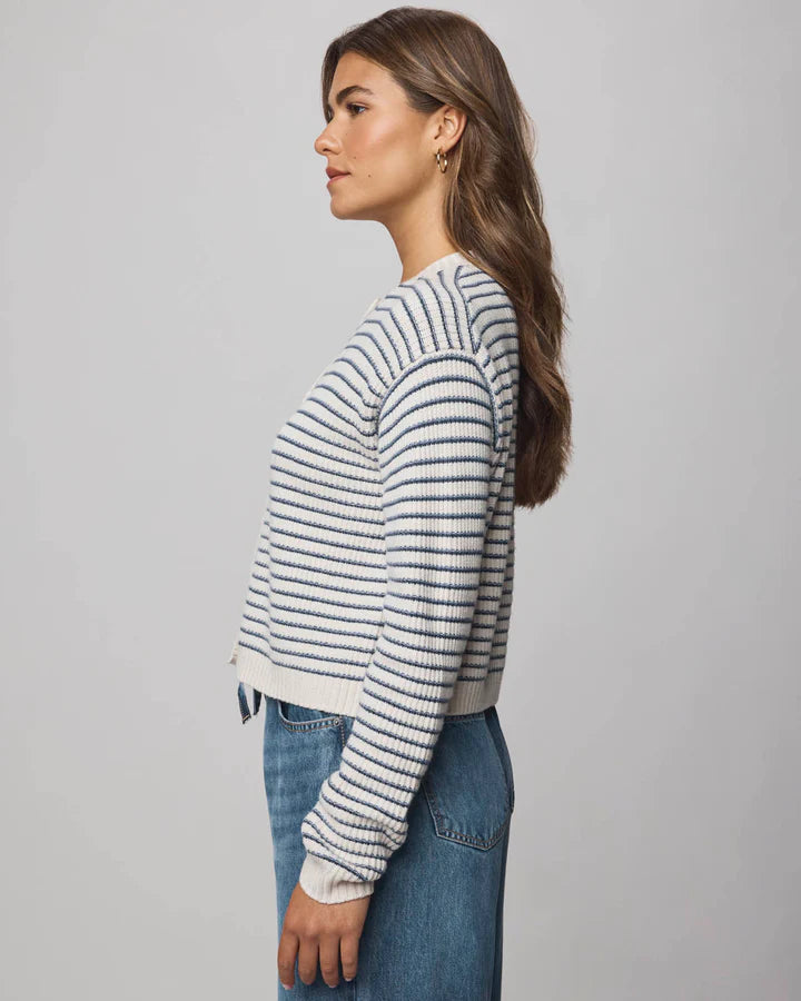 SPLENDID- WOMEN'S AMBER STRIPE CROPPED CARDIGAN