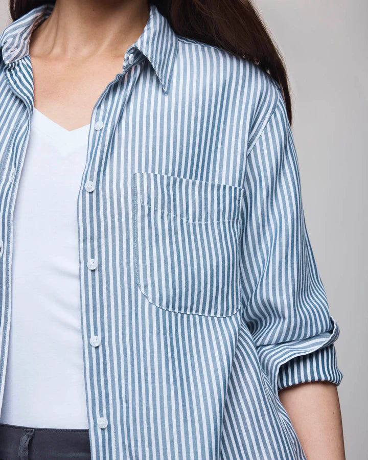 SPLENDID- WOMEN'S KENNA STRIPE BUTTON DOWN SHIRT