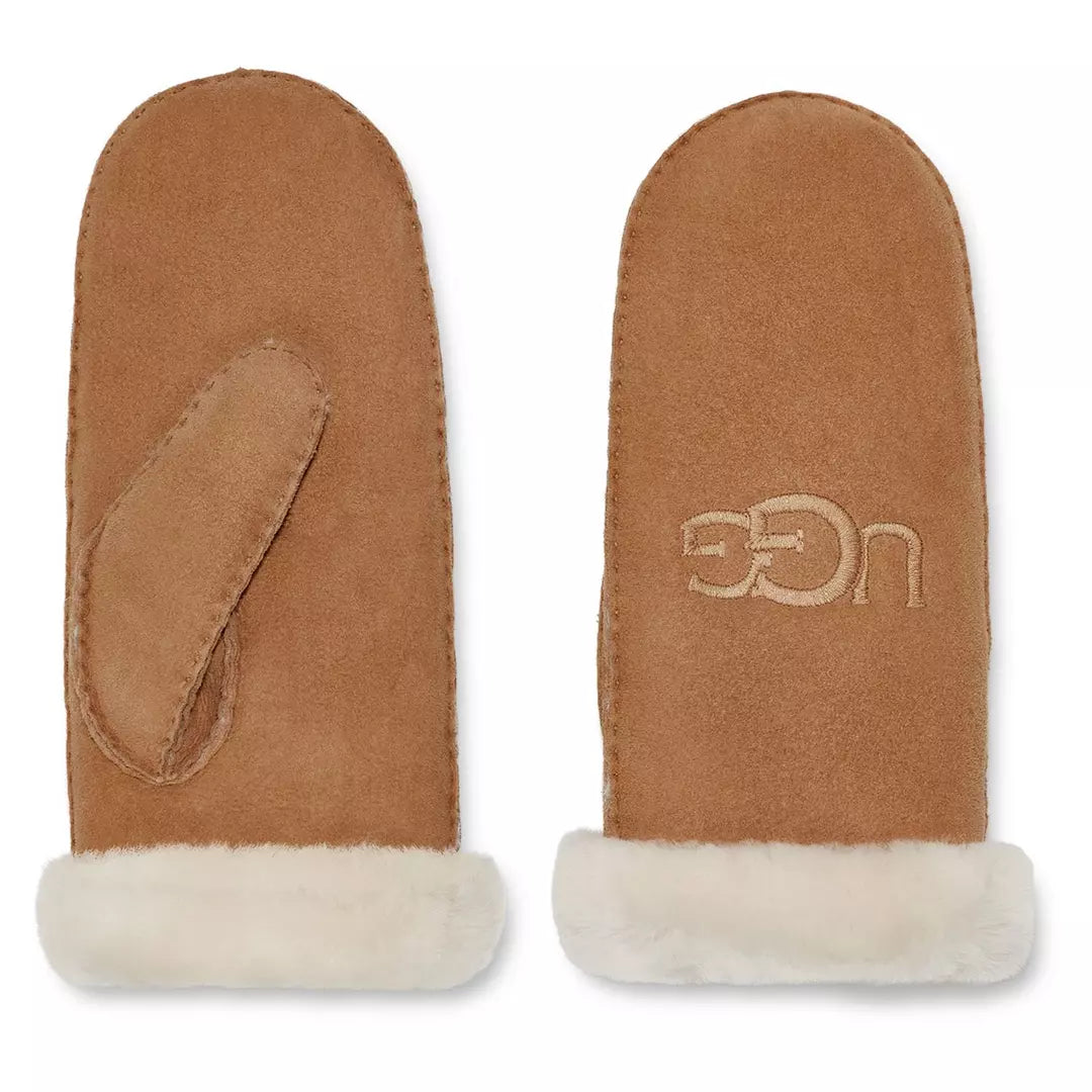UGG- SHEARLING EMBROIDERED MITTEN