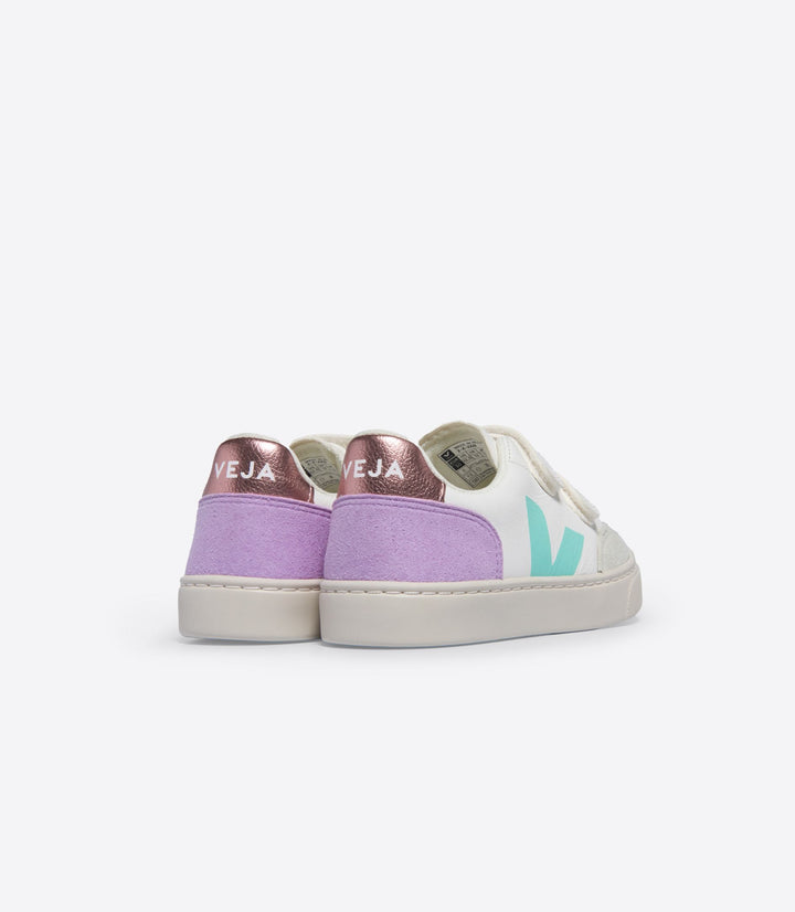 VEJA- KIDS V-12 CHROMEFREE LEATHER SHOE