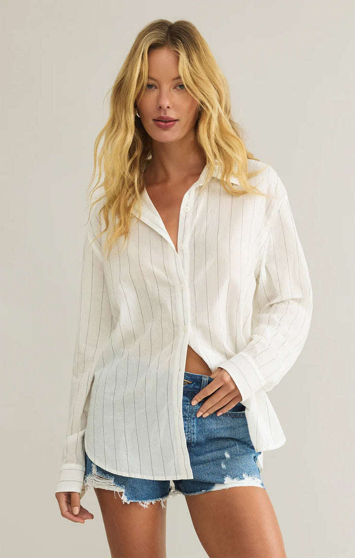 Z SUPPLY- WOMEN'S SEAPORT STRIPED TOP