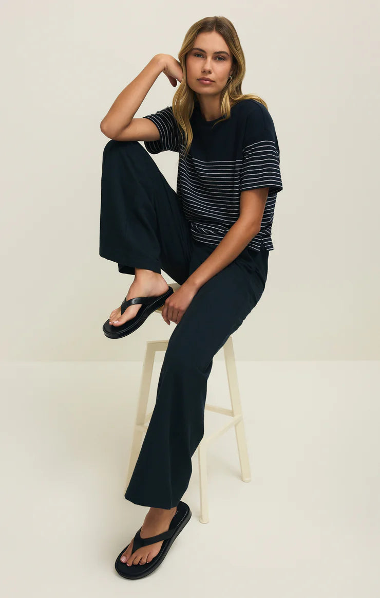 Z SUPPLY - WOMEN'S Harbor Textured Knit Stripe Shirt