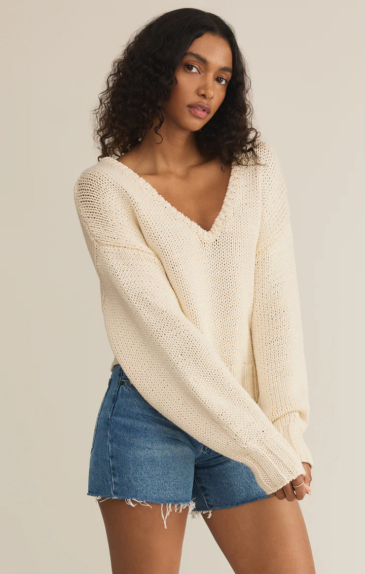 Z SUPPLY- WOMEN'S VIDA REVERSIBLE SWEATER