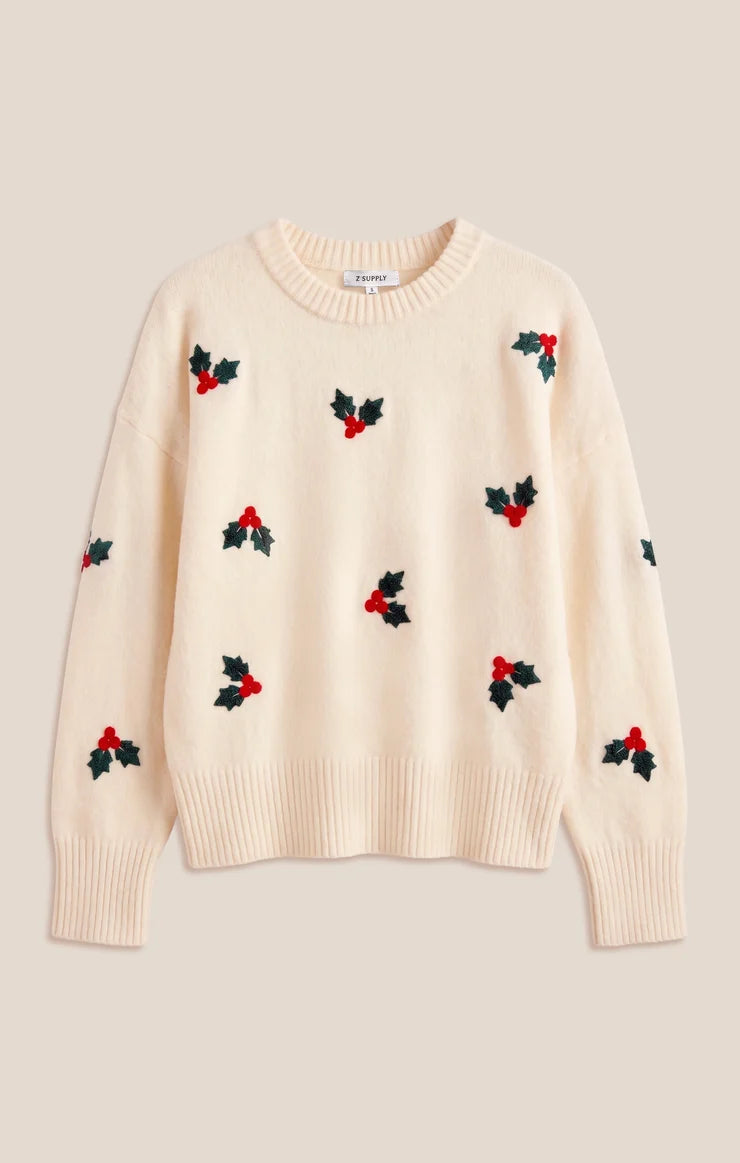Z SUPPLY - HOLLY BERRY SWEATER