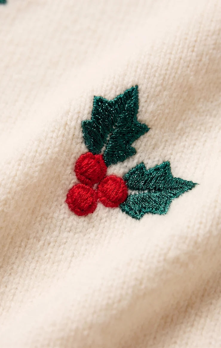 Z SUPPLY - HOLLY BERRY SWEATER