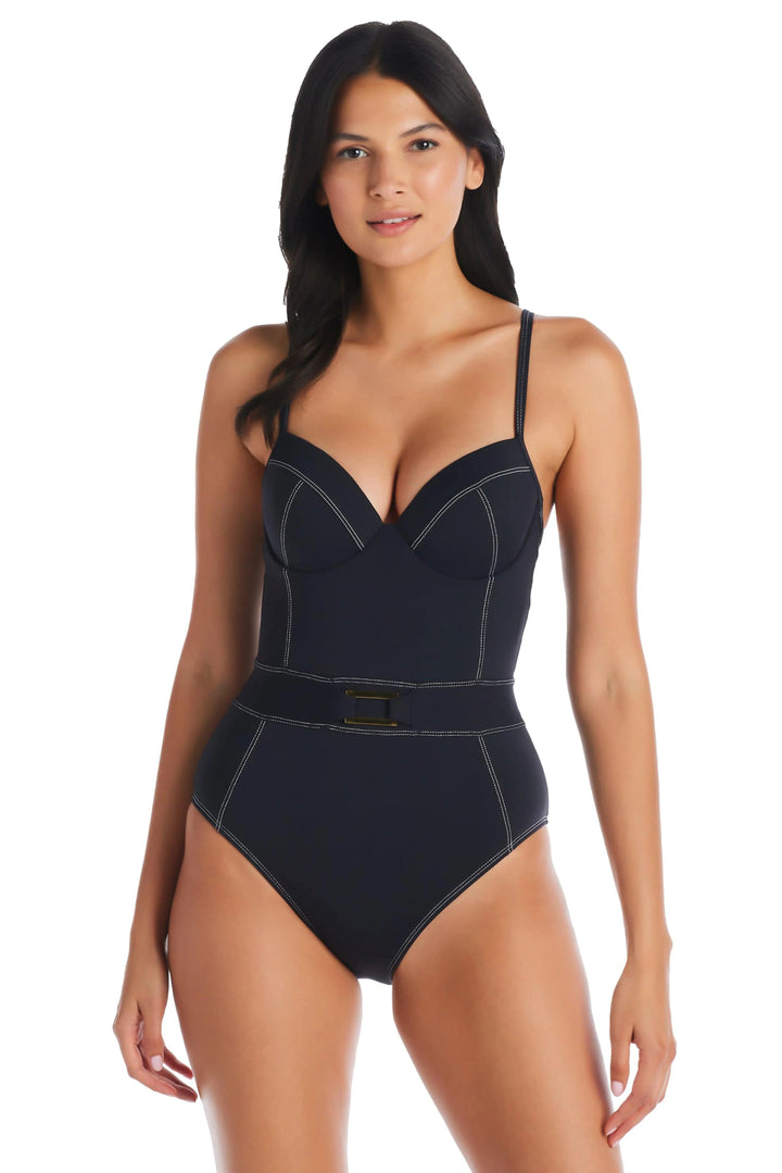 BLEU- WOMEN'S A FINE LINE ONE PIECE