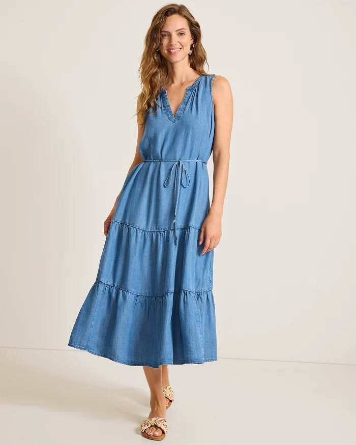 TOMMY BAHAMA - WOMEN'S CHAMBRAY O'LEI DRESS