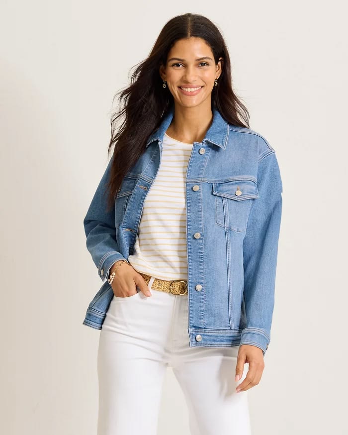 TOMMY BAHAMA - WOMEN'S INDIGO RELAXED JEAN JACKET