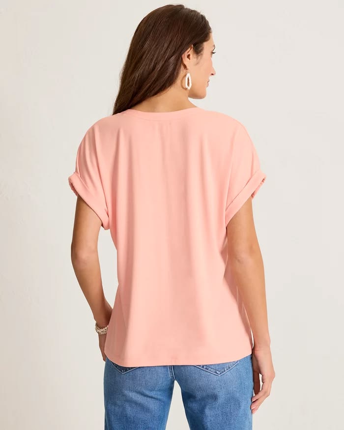 TOMMY BAHAMA - KAUAI SPLIT NK S/S