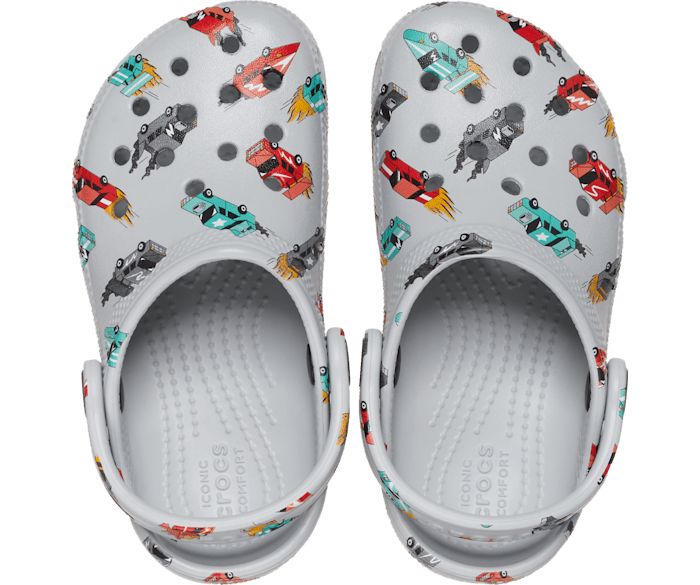 CROCS- KIDS CLASSIC RACE CARS GRAPHIC CLOG