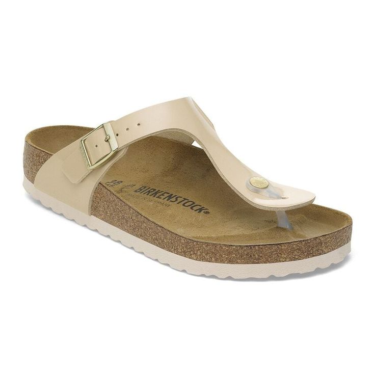 BIRKENSTOCK- GIZEH BIRKO-FLOR PATENT SANDAL