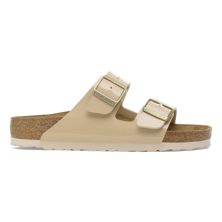 BIRKENSTOCK- ARIZONA BIRKO-FLOR PATENT SANDAL