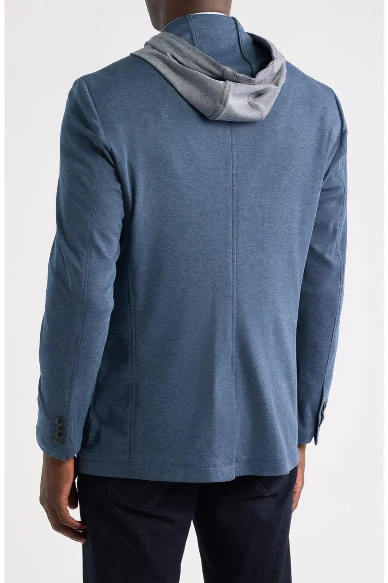 JOHNSTON & MURPHY - XC FLEX PINNACLE HOODED KNIT BLAZER