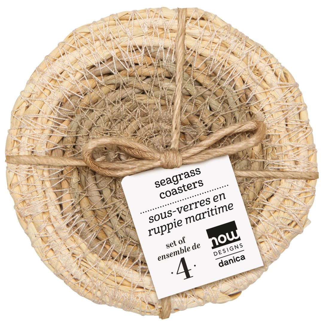 DANICA - COASTER SET/4 SEAGRASS WHITE