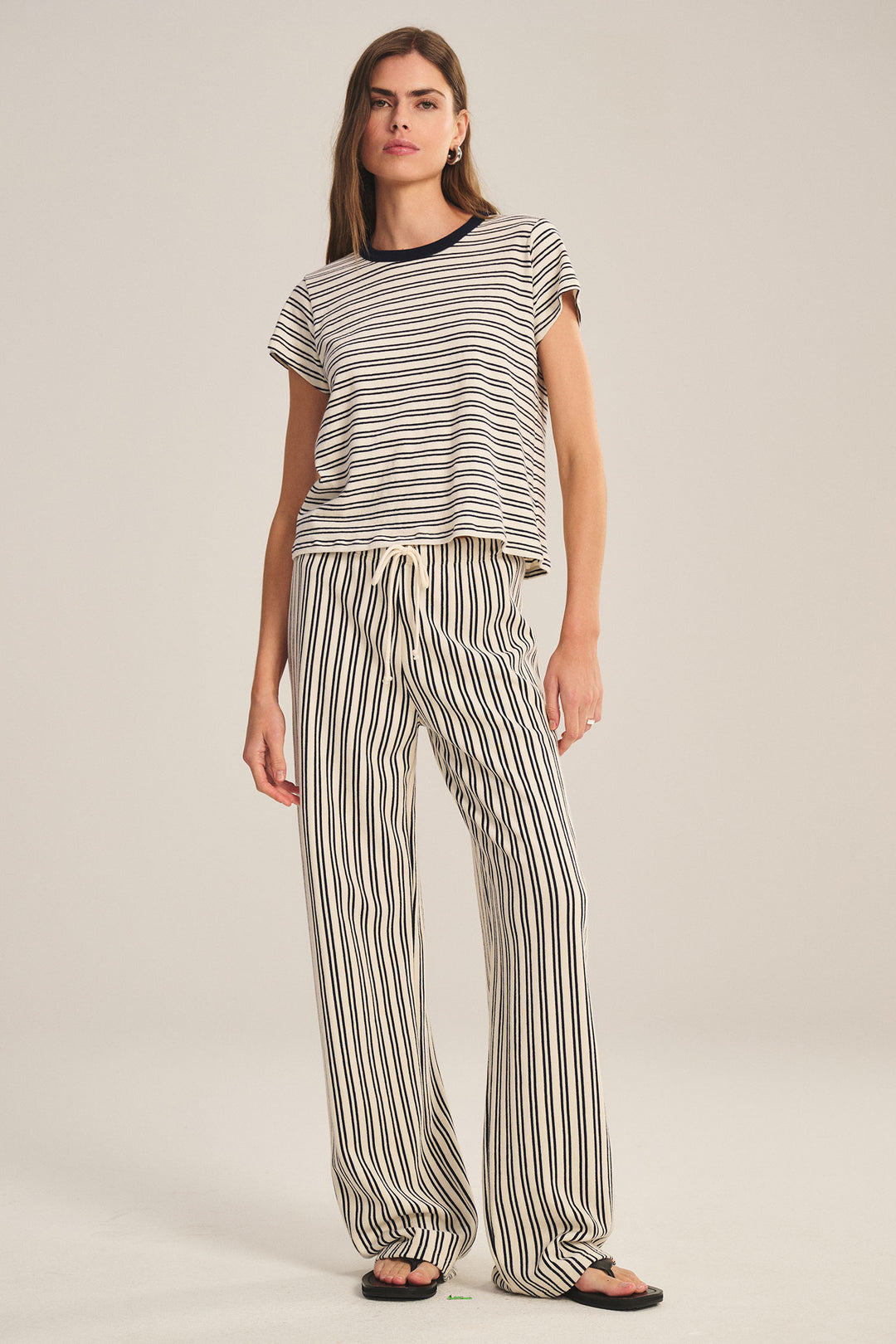VELVET - VINTAGE STRIPE TERRY PANT AMELISE07