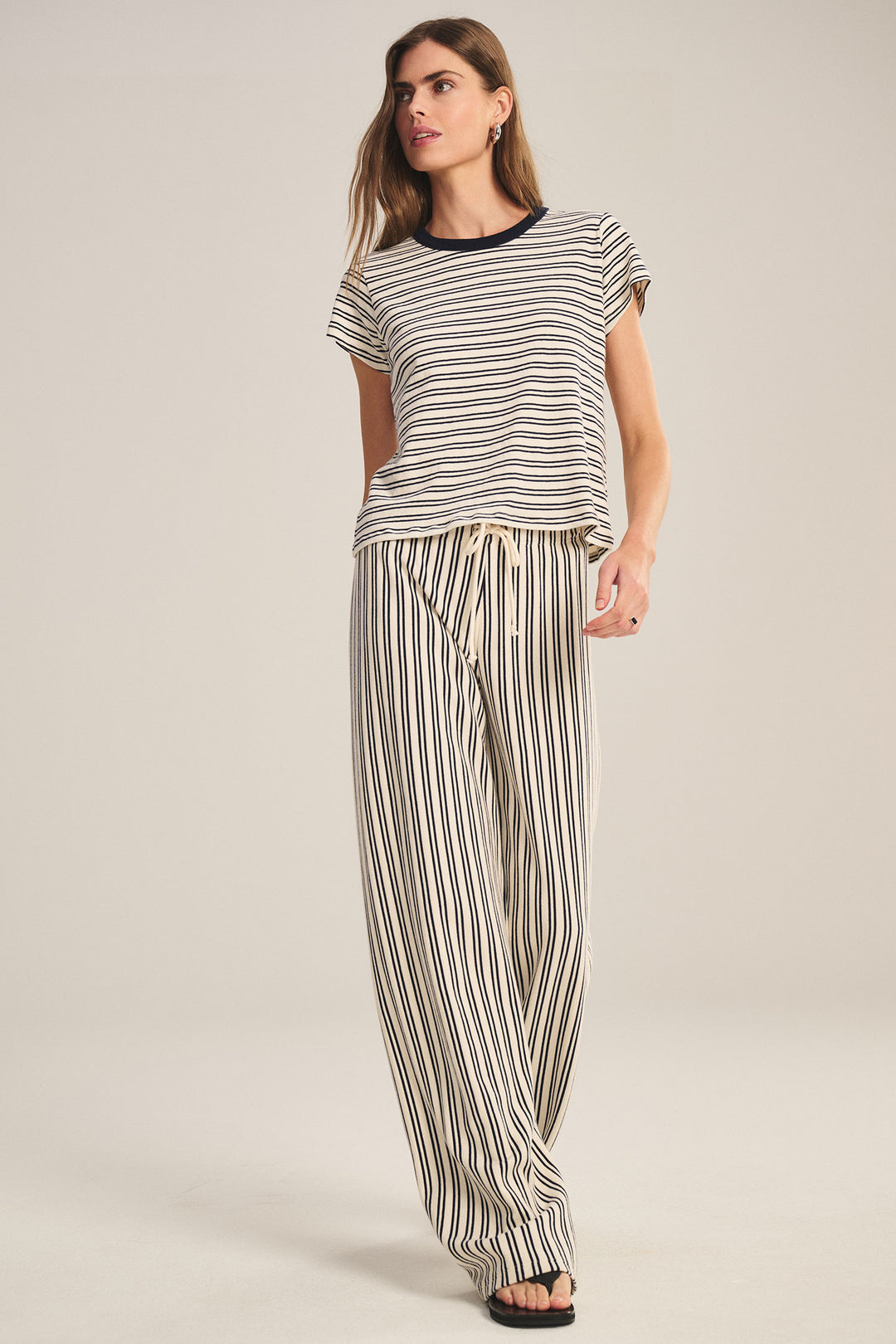 VELVET - VINTAGE STRIPE TERRY PANT AMELISE07