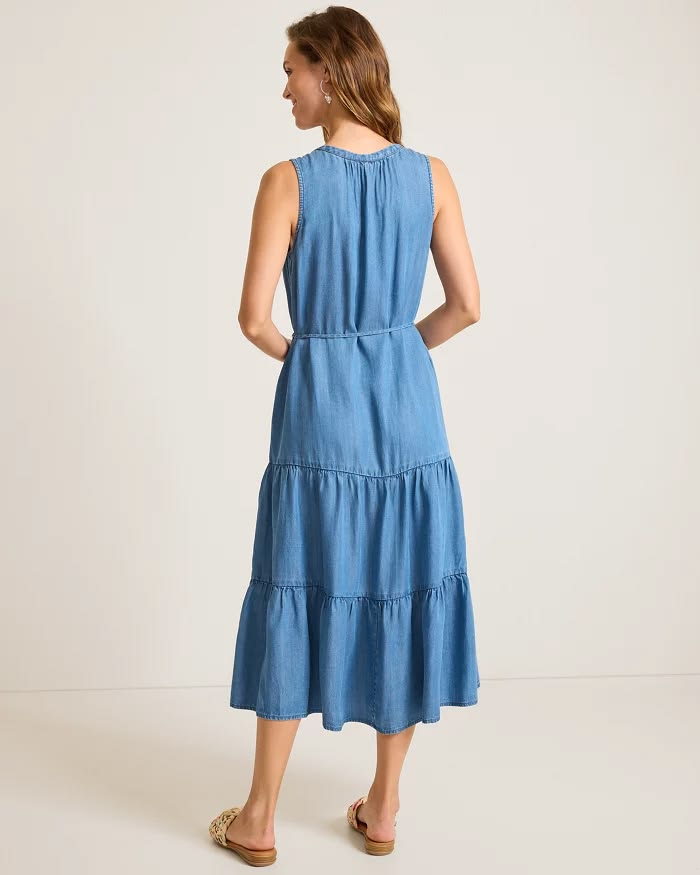 TOMMY BAHAMA - WOMEN'S CHAMBRAY O'LEI DRESS