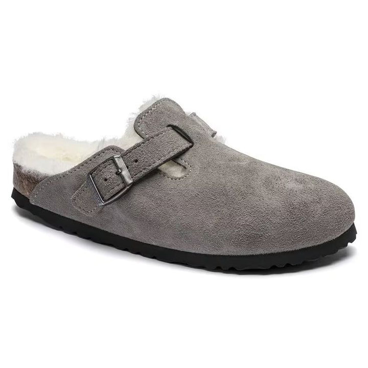BIRKENSTOCK- WOMEN'S BOSTON SHEARLING SUEDE LEATHER CLOG