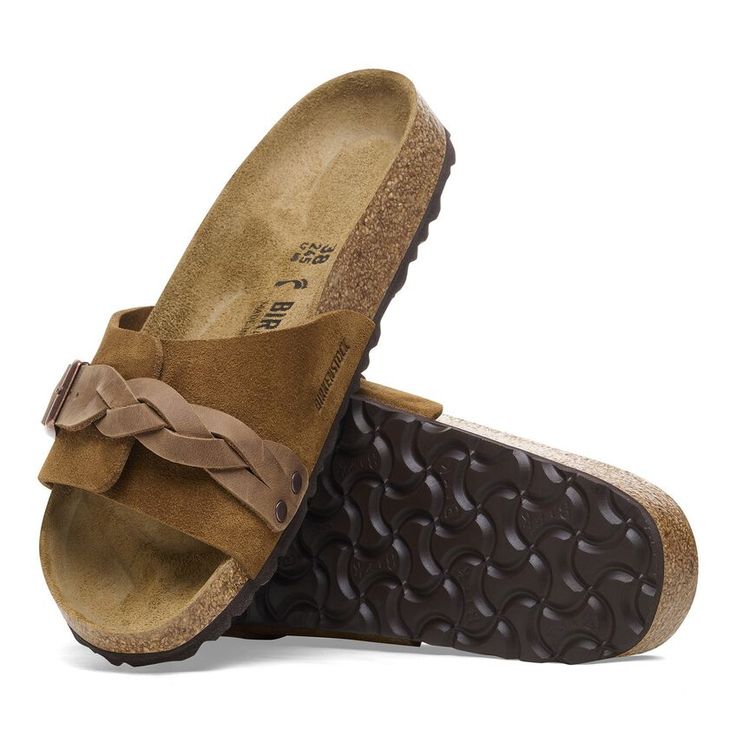 BIRKENSTOCK- OITA BRAIDED SUEDE LEATHER SANDAL