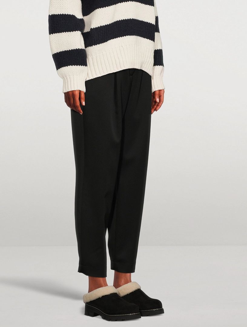 LA CANADIENNE- WOMEN'S ALWAYS SHEARLING-LINED SUEDE MULES