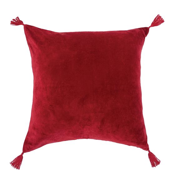 CAROL & FRANK- RIVER RUBY THROW PILLOW 