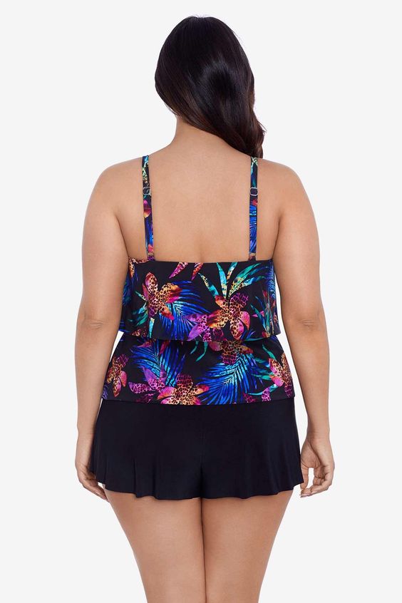 TRIMSHAPER- WOMEN'S 1PC ROXY SWIM ROMPER