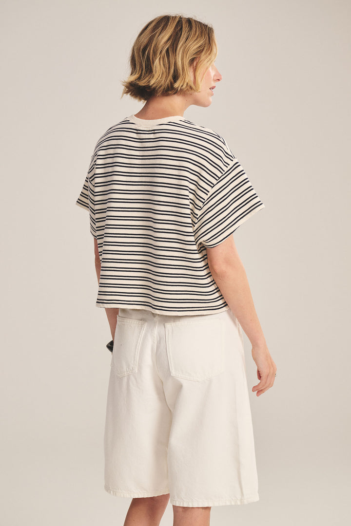VELVET - VINTAGE STRIPE TERRY TOP BRISSA07