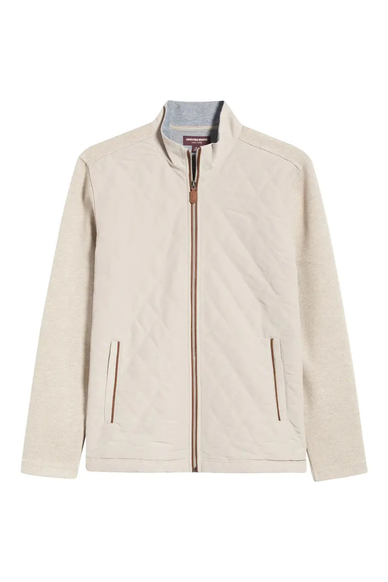 JOHNSTON & MURPHY - QUILTED FULL-ZIP