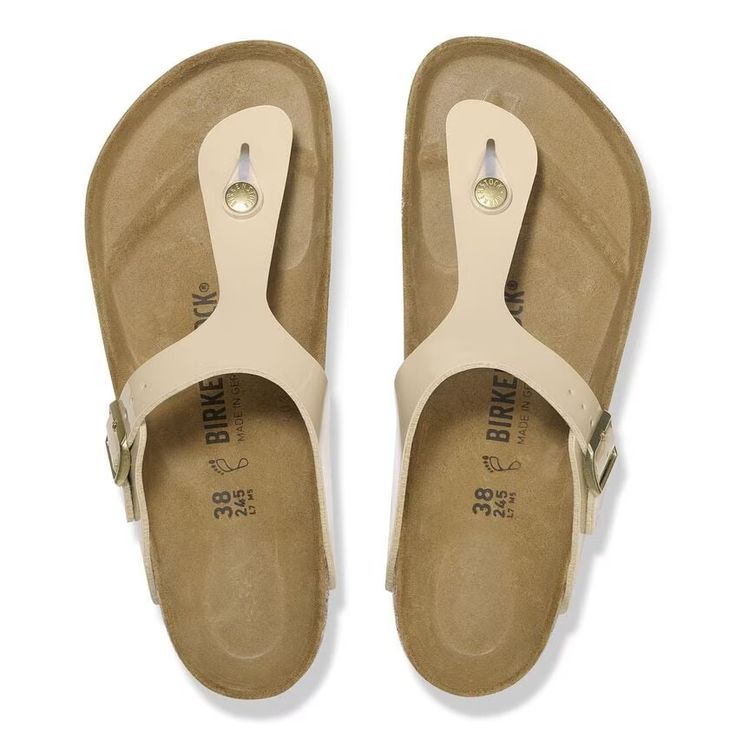 BIRKENSTOCK- GIZEH BIRKO-FLOR PATENT SANDAL