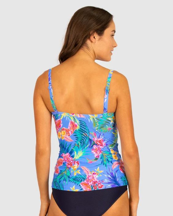 BAKU- WOMEN'S BERMUDA FLORAL SINGLET SWIM TOP
