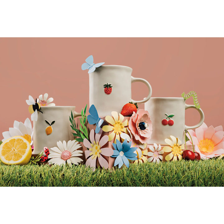DANICA - MUG PETITE MOTIF 16OZ LEMON