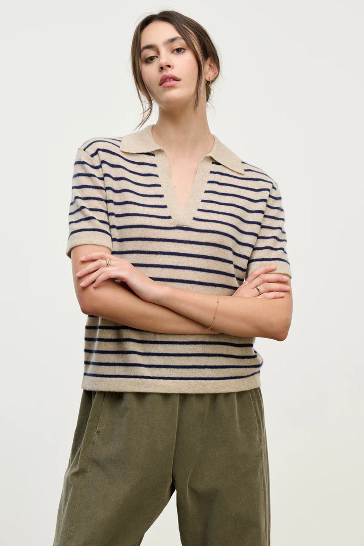 VELVET- WOMEN'S YAEL CASHMERE SWEATER POLO