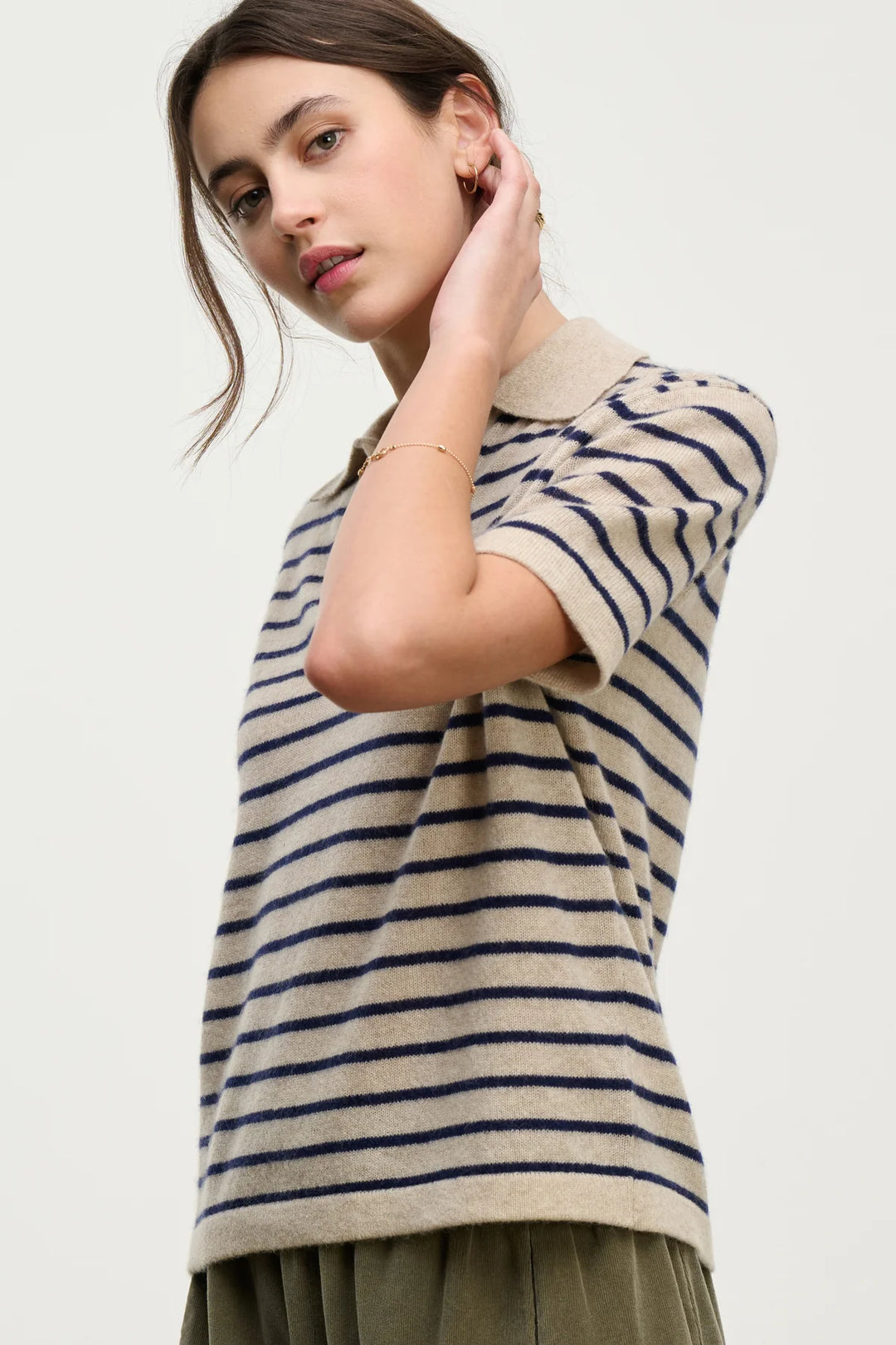 VELVET- WOMEN'S YAEL CASHMERE SWEATER POLO