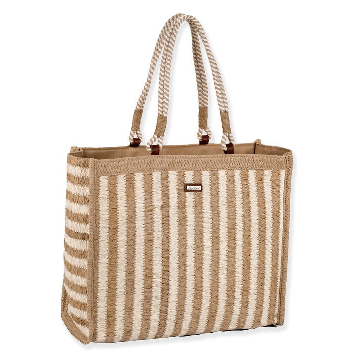 SUN 'N' SAND - CE6874 PAPER STRAW SHOULDER TOTE