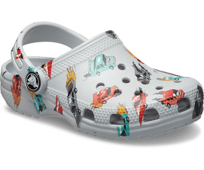 CROCS- KIDS CLASSIC RACE CARS GRAPHIC CLOG