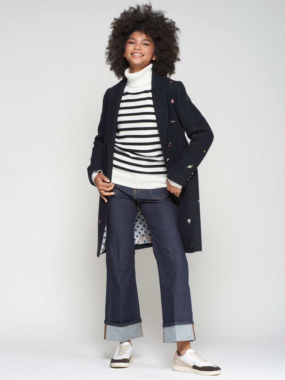 VILAGALLO- WOMEN'S ARICIA EMB COAT