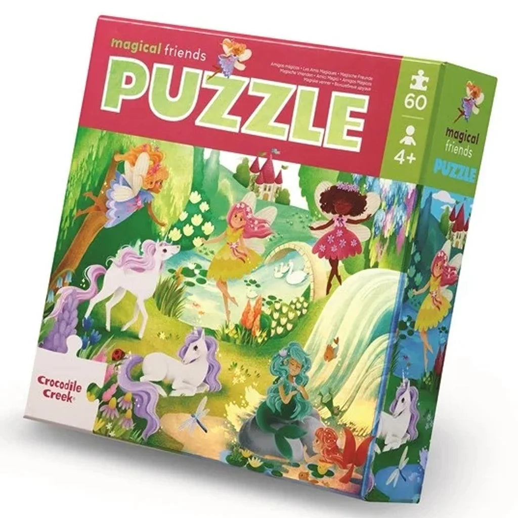 CROCODILE CREEK - 60-PC  HOLOGRAPHIC PUZZLE/MAGICAL FRIENDS