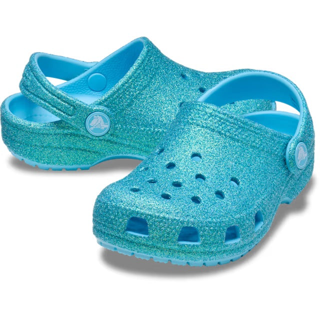 CROCS- KIDS CLASSIC IRIDESCENT GLITTER CLOG