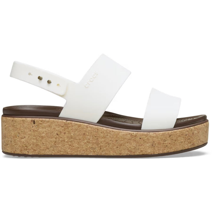 CROCS- WOMEN'S BROOKLYN CORK LOW WEDGE SANDAL