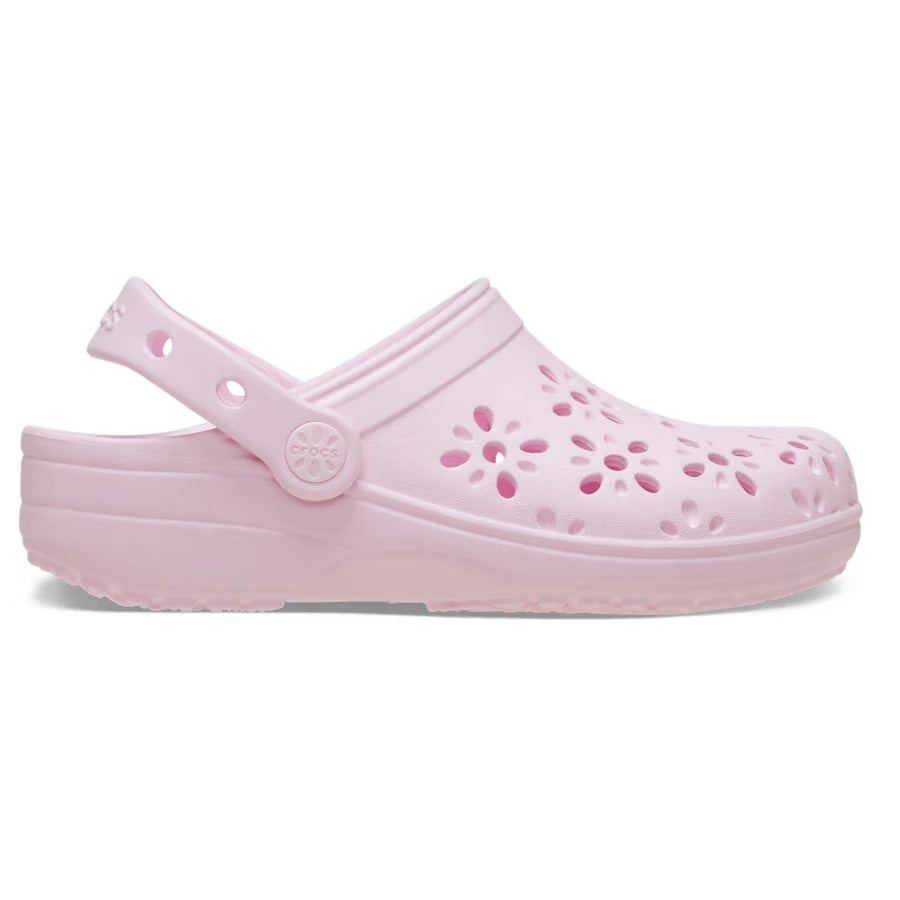 CROC- LITTLE KID'S FLORAL CUT-OUT CLOG