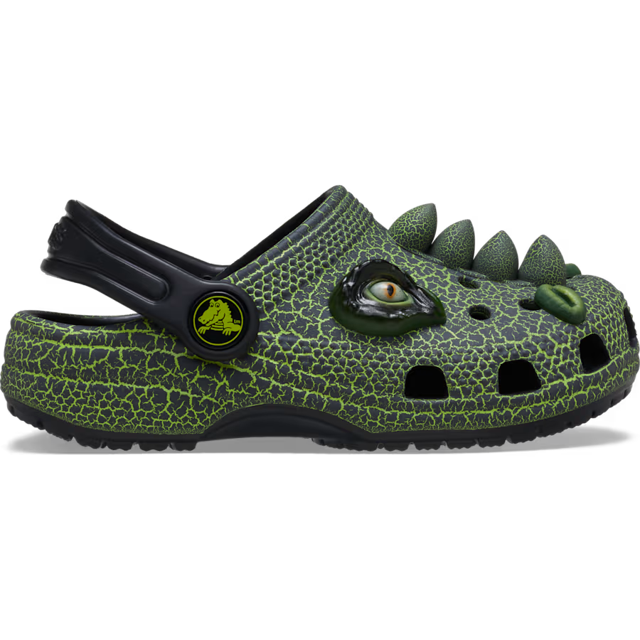 CROCS  - CLASSIC IAM SCARY DINO CLOG T BLACK