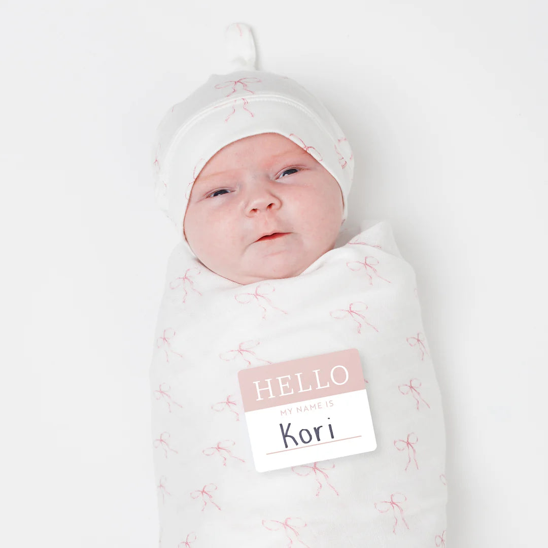 LULUJO - HELLO WORLD BLANKET + KNOTTED HAT BOWS