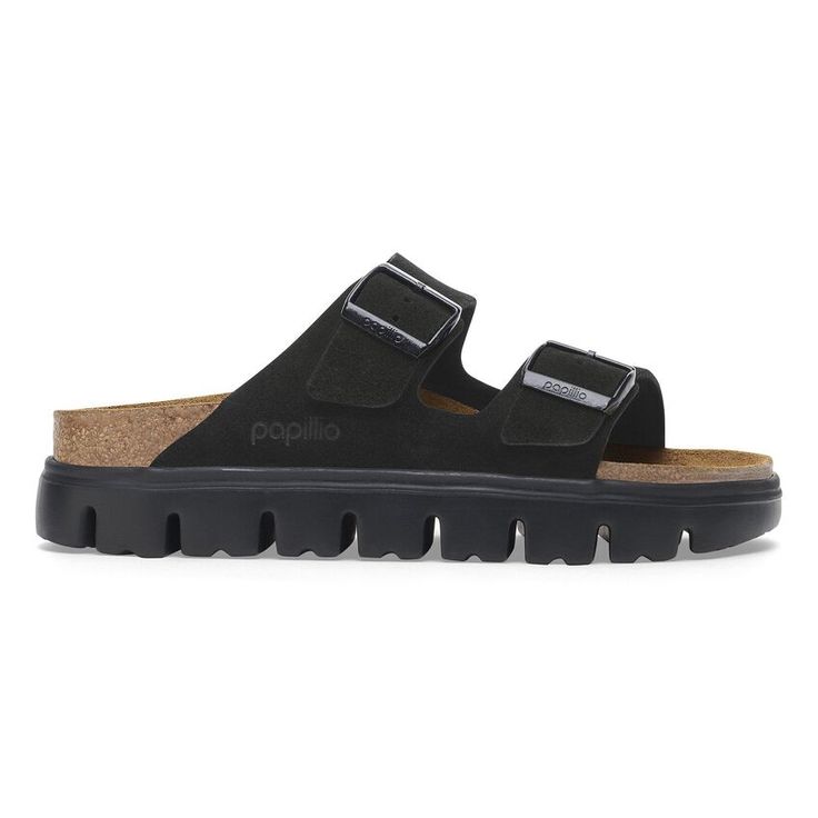 BIRKENSTOCK- WOMEN'S ARIZONA PLATFORM SUEDE LEATHER SANDAL
