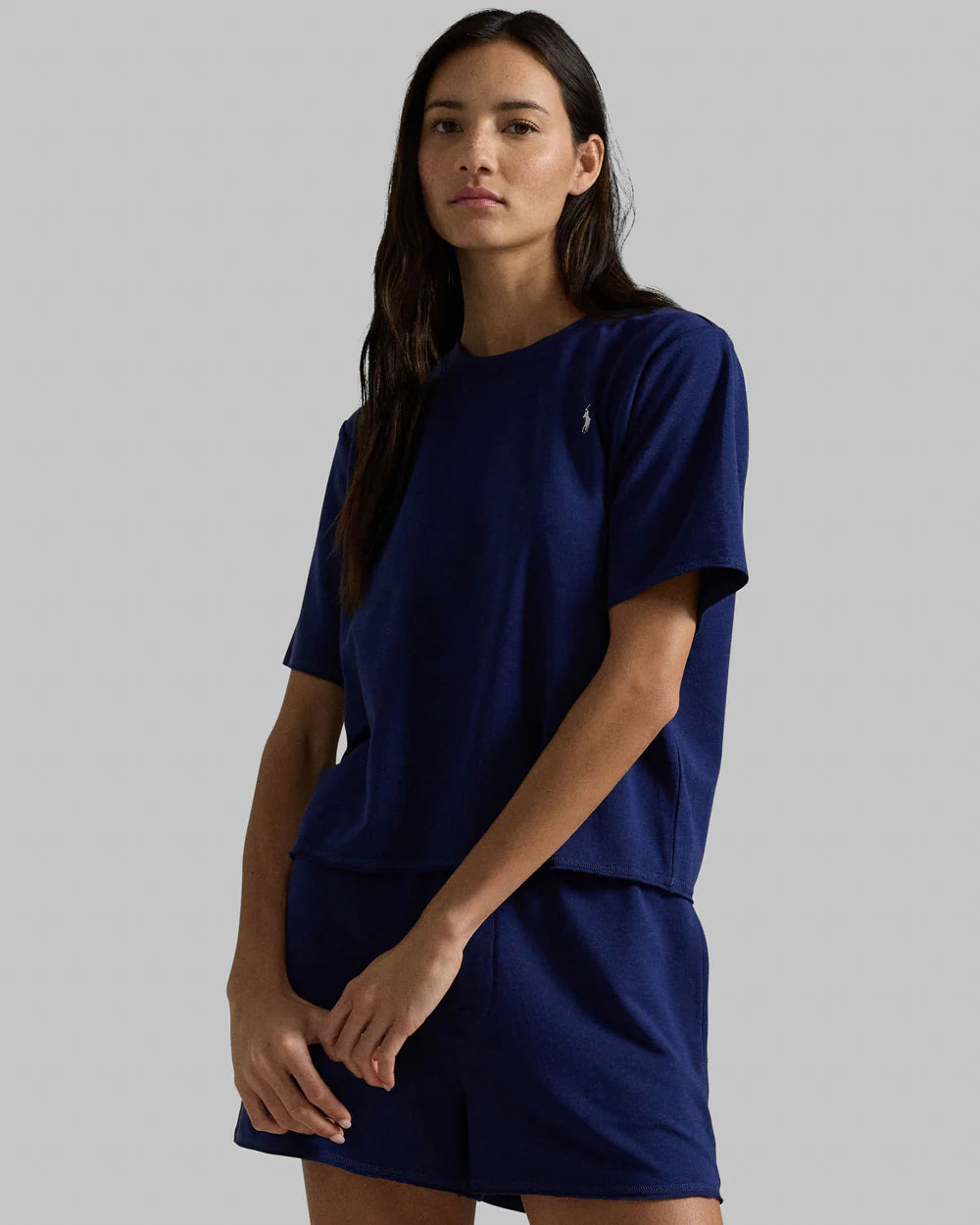 POLO RALPH LAUREN- WOMEN'S CLUB TERRY SHORT SLEEVE SHORT SET