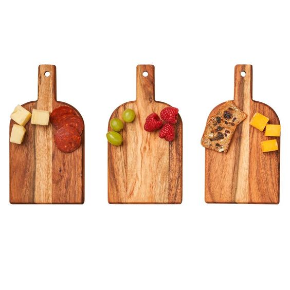 SOPHISTIPLATE- SET OF 3 MINI BEVEL CHEESE BOARD