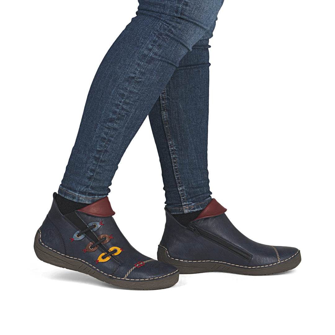 RIEKER- WOMEN'S ZIP BOOT 72581-14