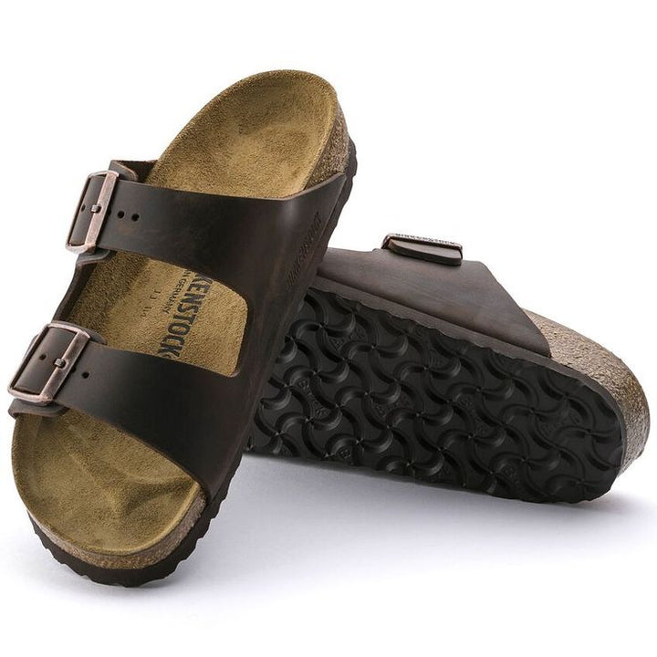 BIRKENSTOCK- ARIZONA OILED LEATHER SANDAL