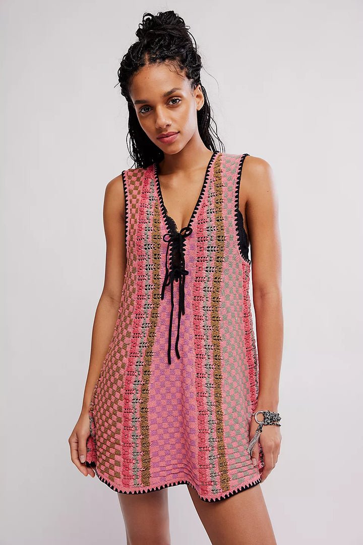 FREE PEOPLE - AMALFI TWIST MINI DRESS